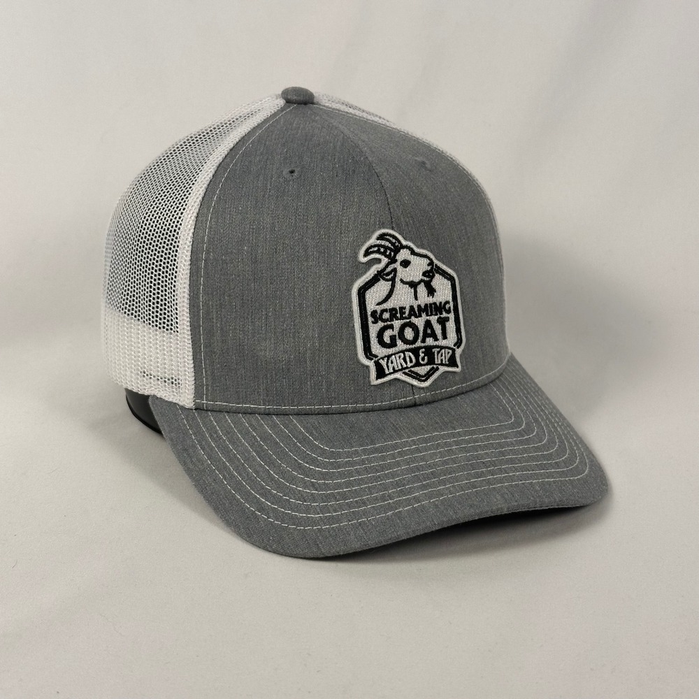 Screaming Goat Yard & Tap Trucker Hat Men OSFA Gray Richardson Style 112 Cap